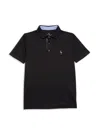 Tailorbyrd Boy's Logo Polo In Black