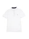 Tailorbyrd Boy's Logo Polo In Light Blue