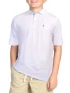 Tailorbyrd Boy's Mesh Performance Polo In White