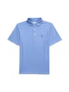 Tailorbyrd Boy's Striped Short-sleeve Polo In Blue