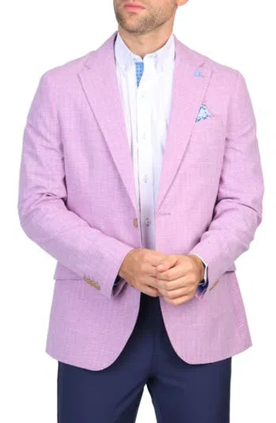 Tailorbyrd Broken Check Sport Coat In Purple