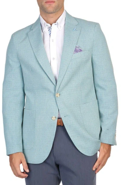 Tailorbyrd Broken Check Sport Coat In Seaglass