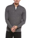 Tailorbyrd Brushed Melange Super Soft 1/4-zip Pullover In Gray
