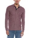 Tailorbyrd Brushed Melange Super Soft Polo Shirt In Purple