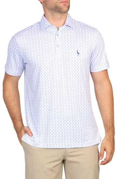Tailorbyrd Byrds Performance Polo In Peri Blue