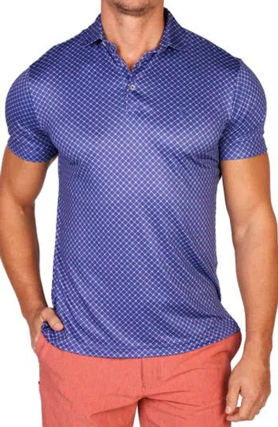 Tailorbyrd Captain Wheel Performance Golf Polo In Blue
