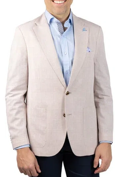 Tailorbyrd Check Sport Coat In Gold