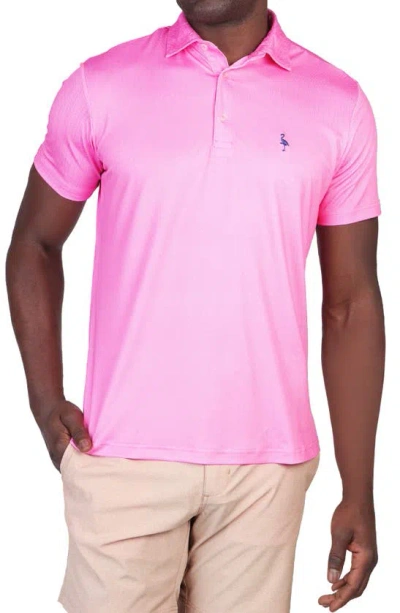 Tailorbyrd Chevron Performance Polo In Pink