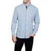 Tailorbyrd Classic Fit Gingham Performance Button-down Shirt In Blue