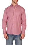 Tailorbyrd Classic Fit Stretch Cotton Button-down Shirt In Animal Print