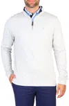 Tailorbyrd Classic Modal Quarter-zip In Blue