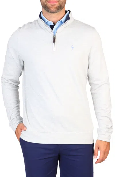 Tailorbyrd Classic Modal Quarter-zip In Blue