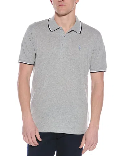 Tailorbyrd Classic Pique Polo Shirt In Gray