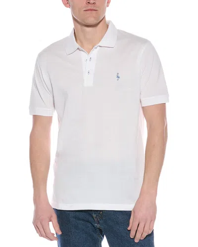 Tailorbyrd Classic Pique Polo Shirt In White