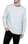 Tailorbyrd Cotton French Terry Crewneck Pullover In Gray