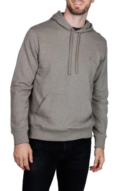 Tailorbyrd Cotton French Terry Hoodie In Brown