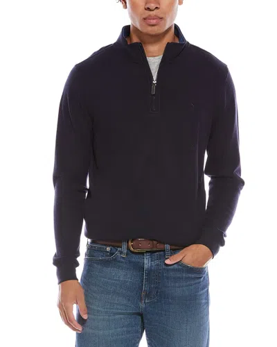 Tailorbyrd Cozy Knit 1/4-zip Mock Sweater In Multi