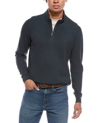 Tailorbyrd Cozy Knit 1/4-zip Mock Sweater In Multi