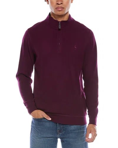 Tailorbyrd Cozy Knit 1/4-zip Mock Sweater In Multi