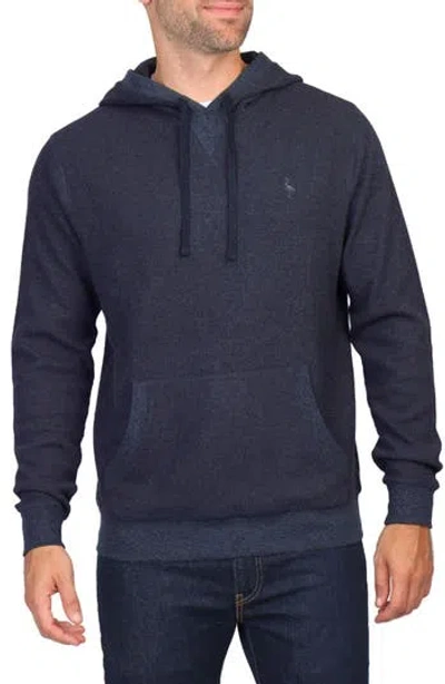 Tailorbyrd Cozy Knit Hoodie In Navy Heather