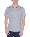 Tailorbyrd Multi Dots Performance Polo Shirt In Blue