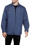 Tailorbyrd Diamond Quilted Shirt Jacket In Animal Print