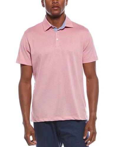 Tailorbyrd Dobby Twill Polo Shirt In Pink