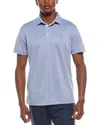 Tailorbyrd Dobby Twill Polo Shirt In Blue