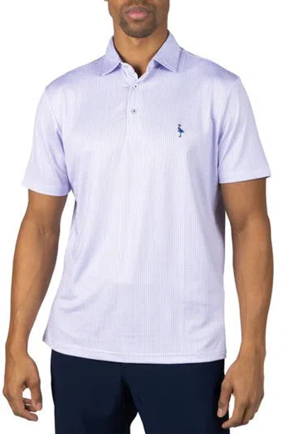 Tailorbyrd Multi Dots Printed Performance Polo Shirt In Purple