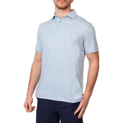 Tailorbyrd Featherweight Supersoft Mélange Polo In Peri Blue
