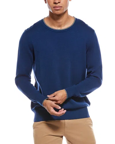 Tailorbyrd Fine Knit Crewneck Sweater In Multi