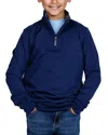 Tailorbyrd Kids' Fleece Quarter-zip Pullover In Blue