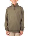 Tailorbyrd Kids' Fleece Quarter-zip Pullover In Green