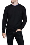 Tailorbyrd Fleece Crewneck Sweater In Black