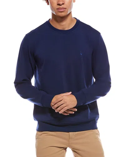 Tailorbyrd Fleece Crewneck Sweatshirt In Blue