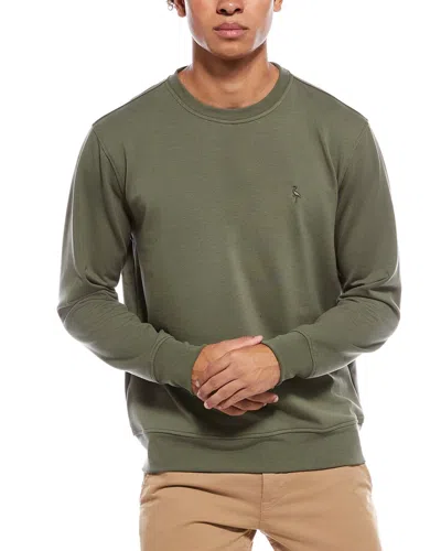 Tailorbyrd Fleece Crewneck Sweatshirt In Green