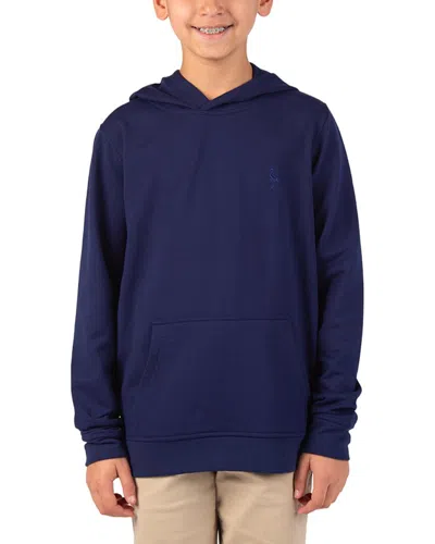 Tailorbyrd Fleece Hoodie In Blue