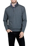 Tailorbyrd Fleece Quarter Zip Jacket In Animal Print