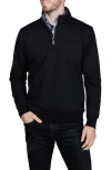 Tailorbyrd Fleece Quarter Zip Jacket In Blue