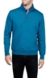 Tailorbyrd Fleece Quarter Zip Jacket In Blue
