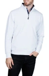 Tailorbyrd Fleece Quarter Zip Jacket In White