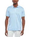 Tailorbyrd Floral Jacquard Collar Pique Polo Shirt In Light Blue
