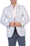 Tailorbyrd Floral Seersucker Sport Coat In White