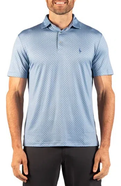 Tailorbyrd Football Performance Polo In Light Blue
