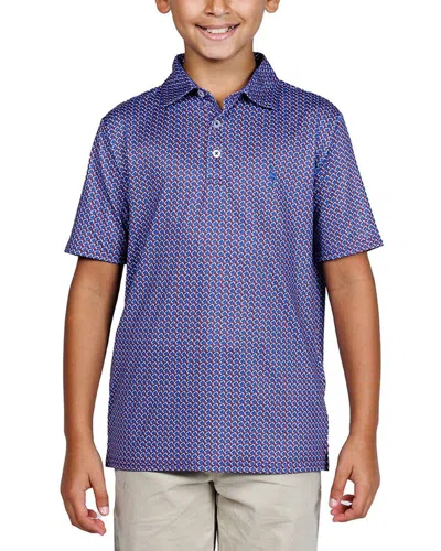Tailorbyrd Kids'  Footballs Performance Polo Shirt In Blue