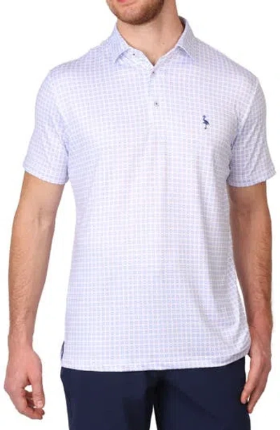 Tailorbyrd Four Square Performance Polo In White