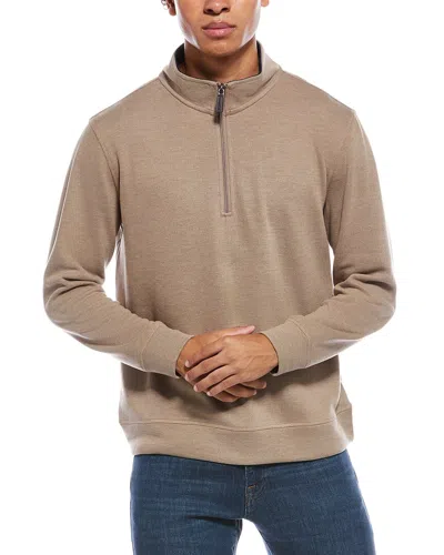 TAILORBYRD TAILORBYRD FRENCH RIB 1/4-ZIP MOCK NECK PULLOVER