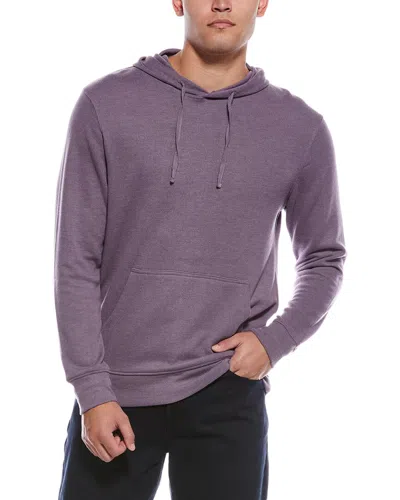 Tailorbyrd French Rib Hoodie In Purple