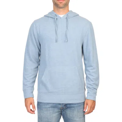 Tailorbyrd French Rib Hoodie In Slate Blue
