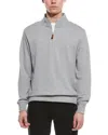 Tailorbyrd French Terry 1/2-zip Pullover In Gray